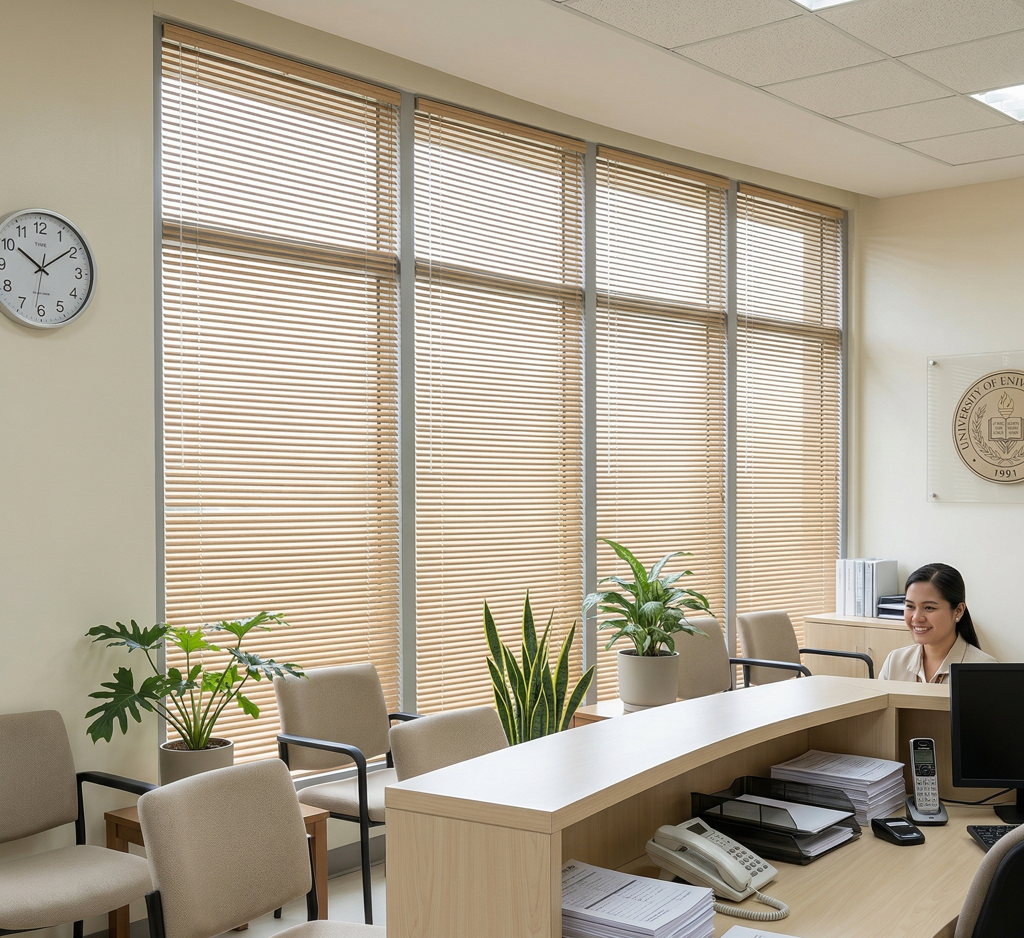 JS Wallmatrix technician installing aluminum mini blinds bracket in Metro Manila